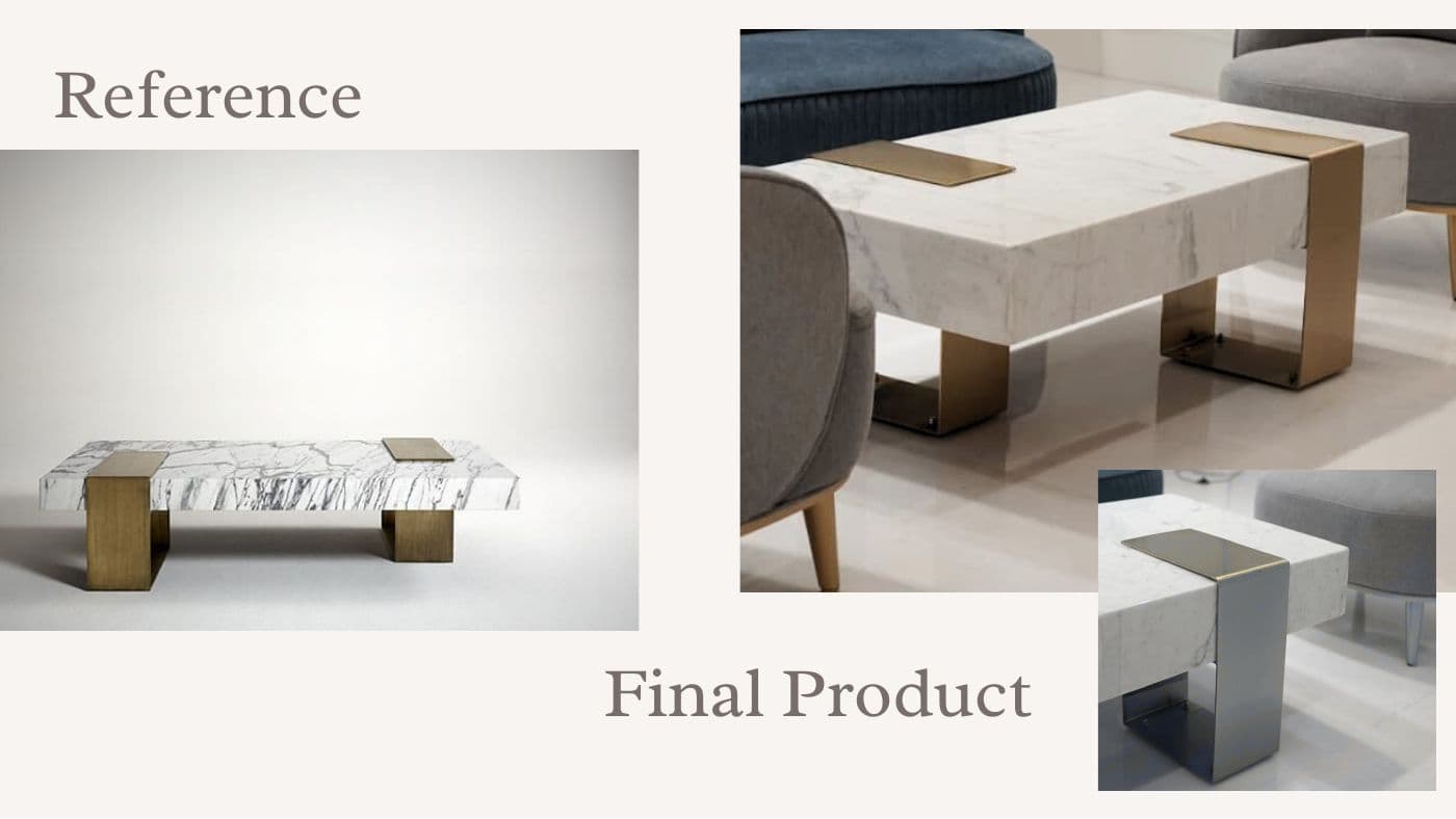 Custom furniture reference and final product 5