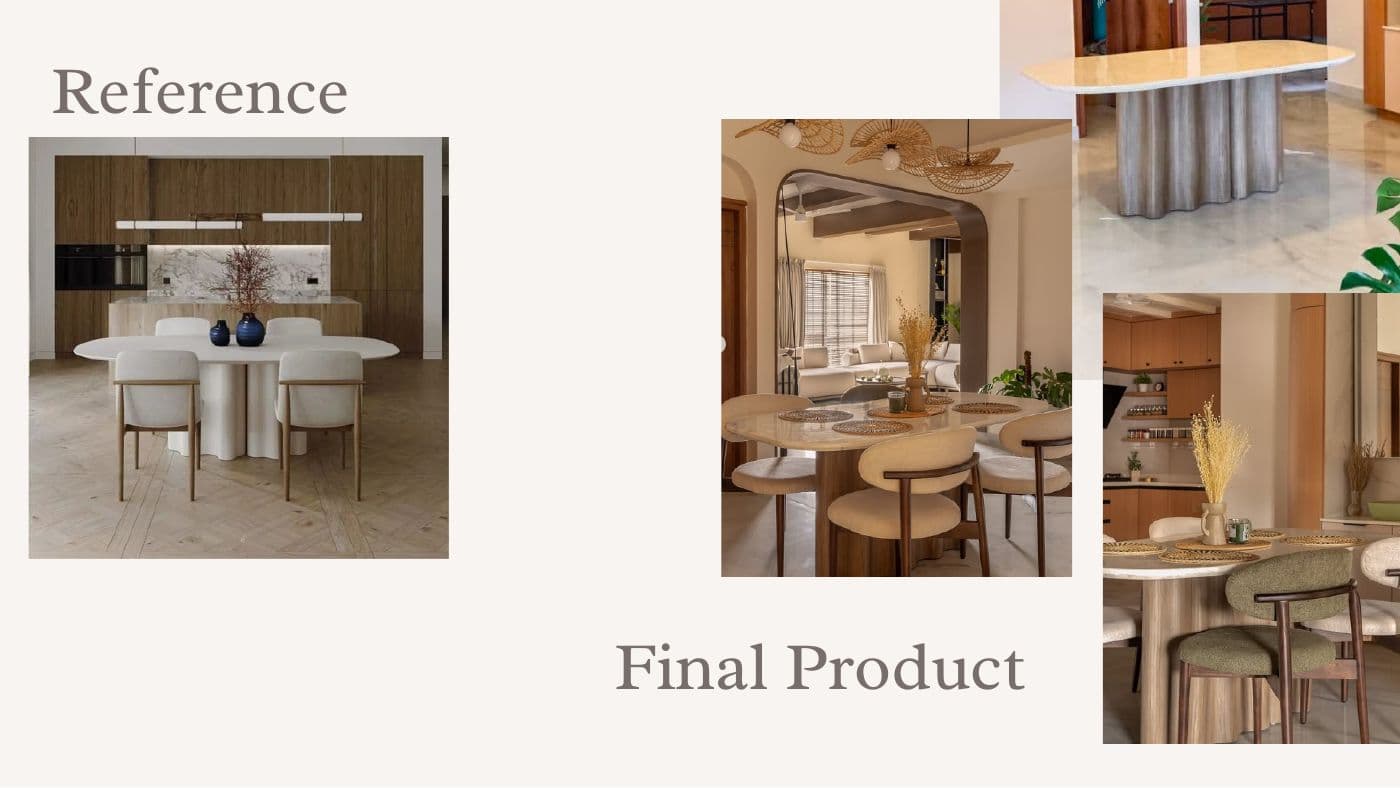 Custom furniture reference and final product 7