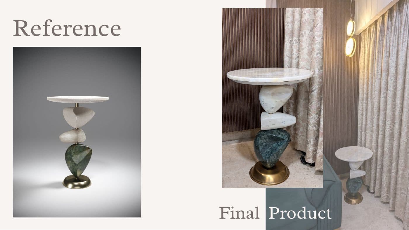 Custom furniture reference and final product 10