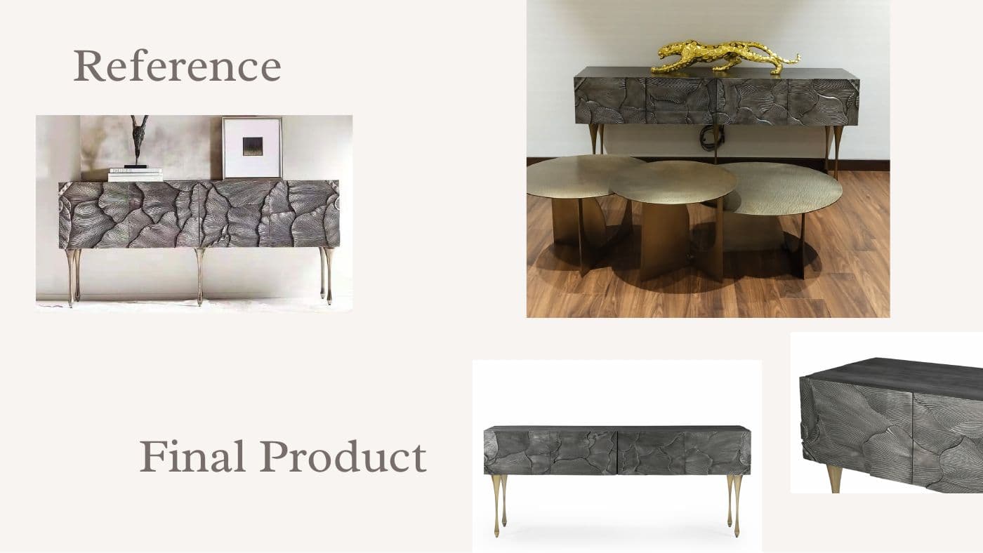 Custom furniture reference and final product 23