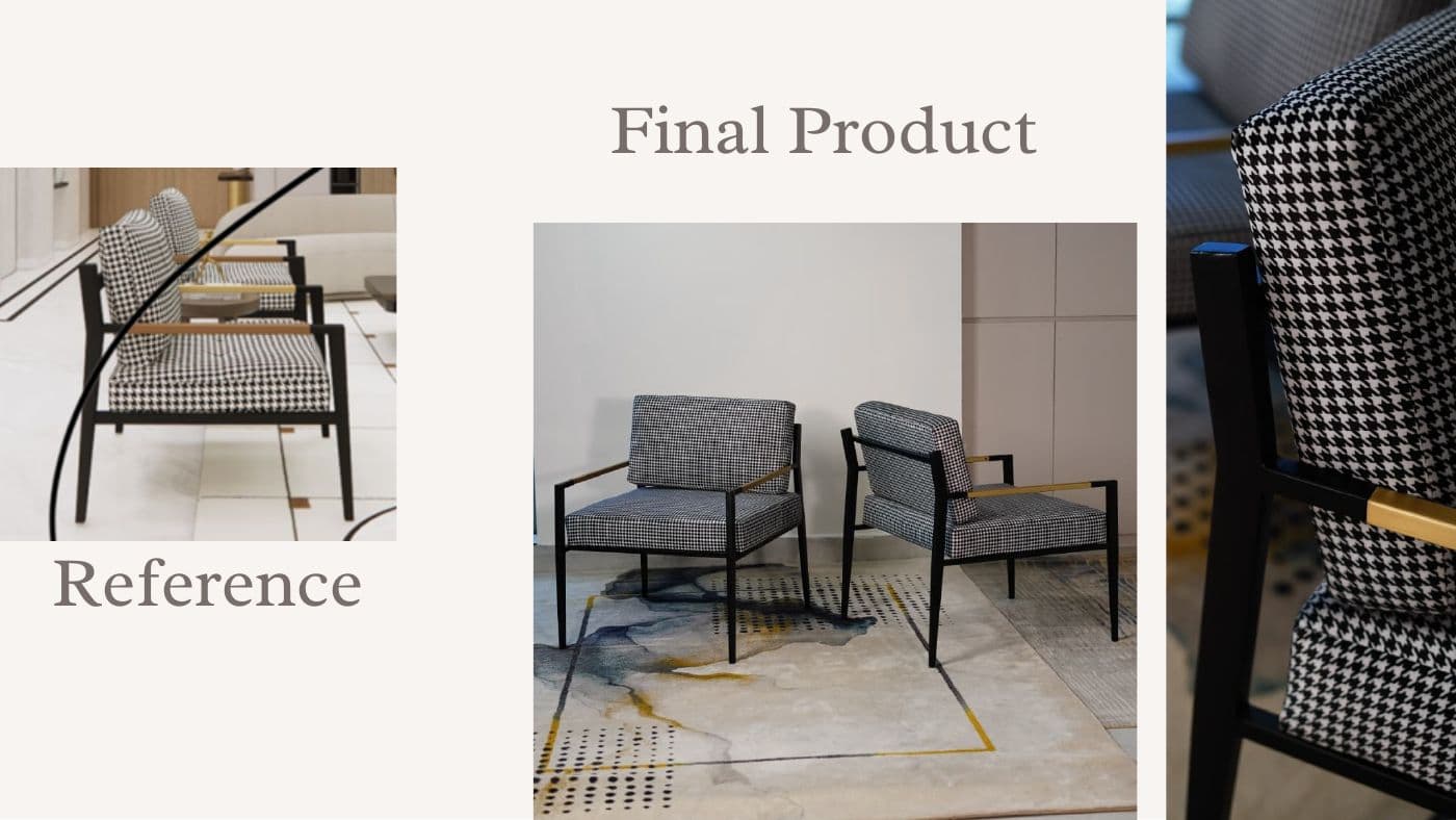 Custom furniture reference and final product 24