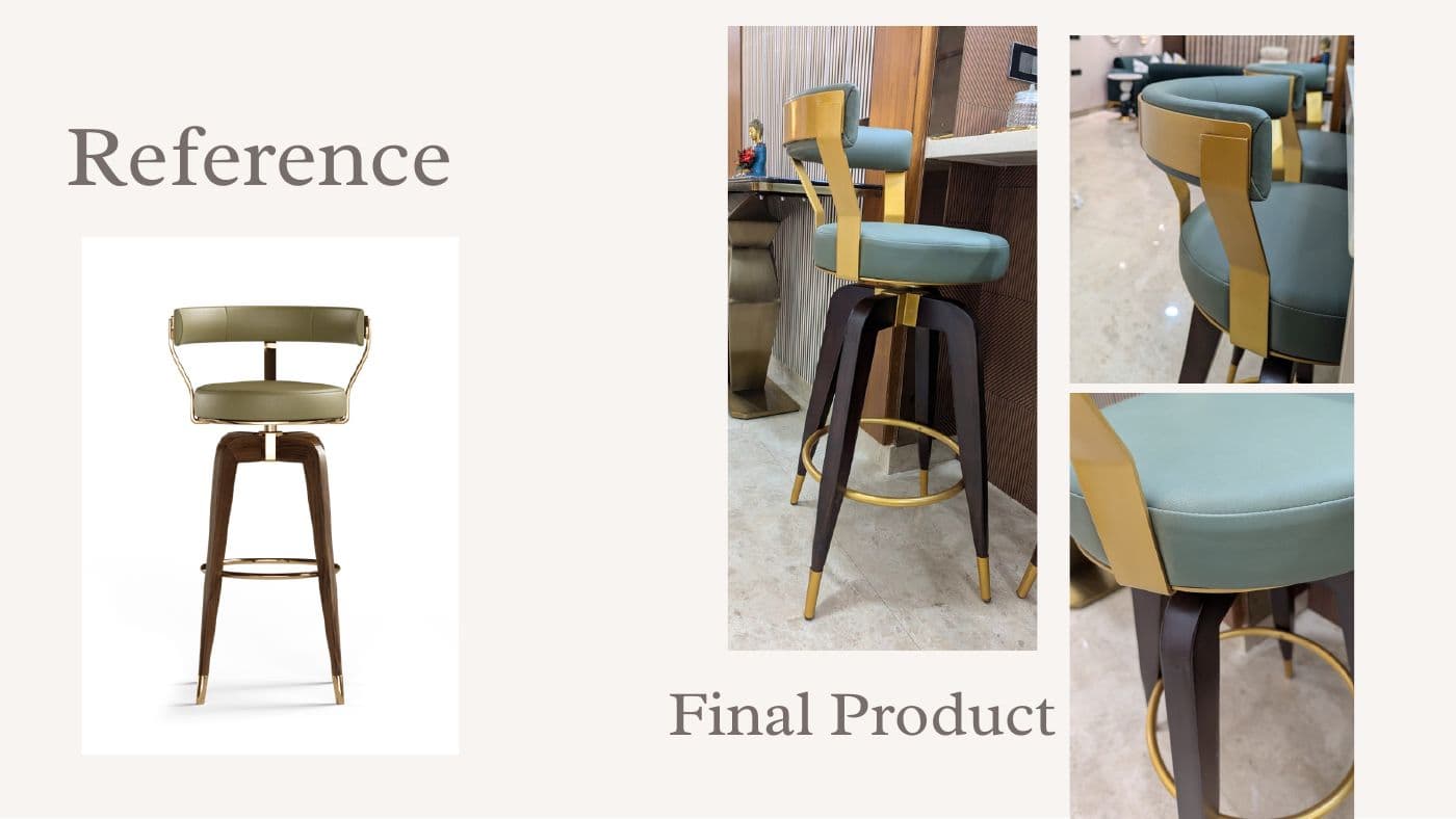 Custom furniture reference and final product 44